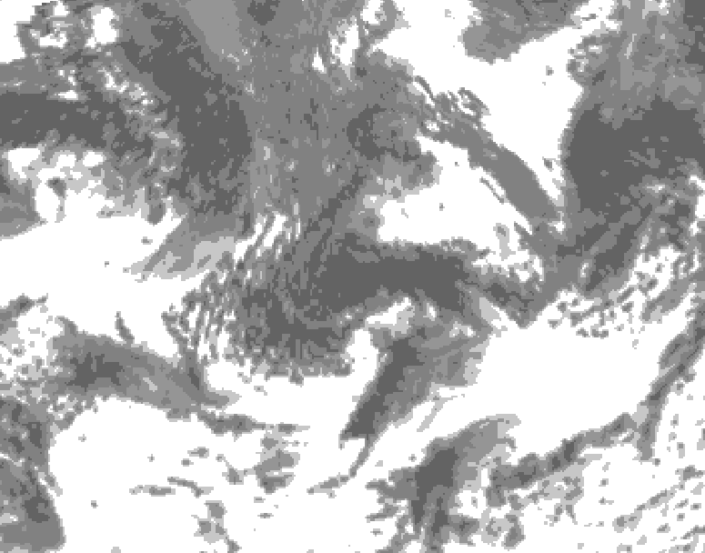 GDPS total cloud 054 hour forecast chart for Canada based on 2026/09/10 0000Z data