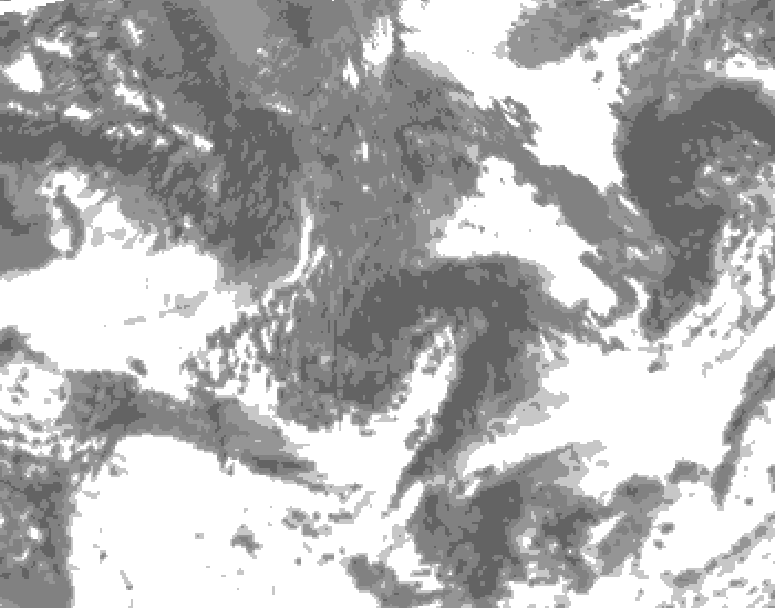 GDPS total cloud 060 hour forecast chart for Canada based on 2026/09/10 0000Z data