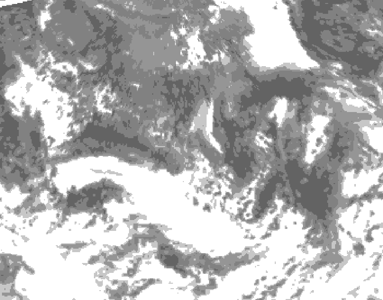 GDPS total cloud 096 hour forecast chart for Canada based on 2026/09/10 0000Z data