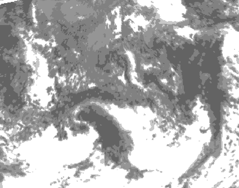 GDPS total cloud 114 hour forecast chart for Canada based on 2026/09/10 0000Z data