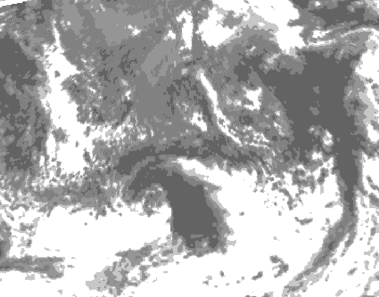GDPS total cloud 120 hour forecast chart for Canada based on 2026/09/10 0000Z data