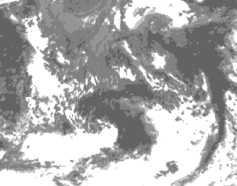 GDPS total cloud 126 hour forecast chart for Canada based on 2026/09/10 0000Z data