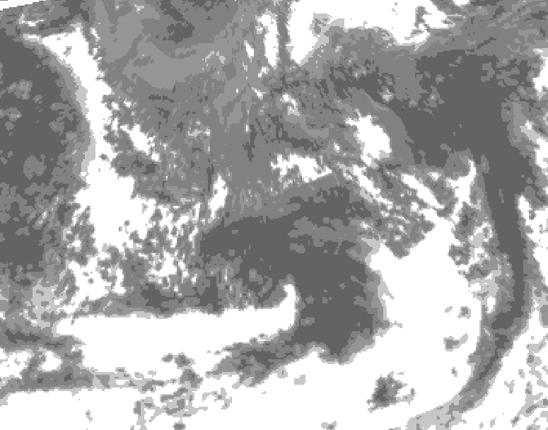 GDPS total cloud 132 hour forecast chart for Canada based on 2026/09/10 0000Z data