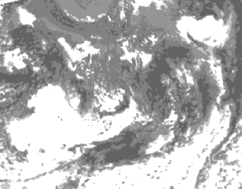 GDPS total cloud 168 hour forecast chart for Canada based on 2026/09/10 0000Z data