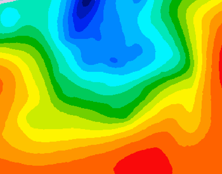 GDPS 500 millibar geopotential height 096 hour forecast chart for Canada based on 2026/09/11 1200Z data