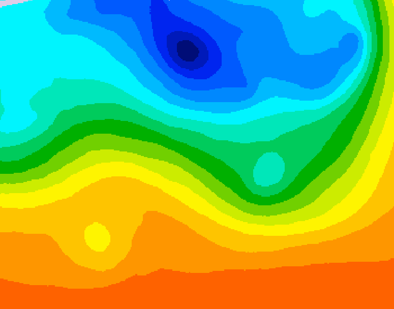 GDPS 500 millibar geopotential height 204 hour forecast chart for Canada based on 2026/09/11 1200Z data