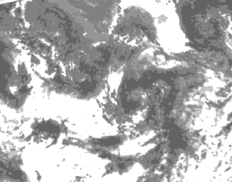 GDPS total cloud 048 hour forecast chart for Canada based on 2026/09/11 1200Z data