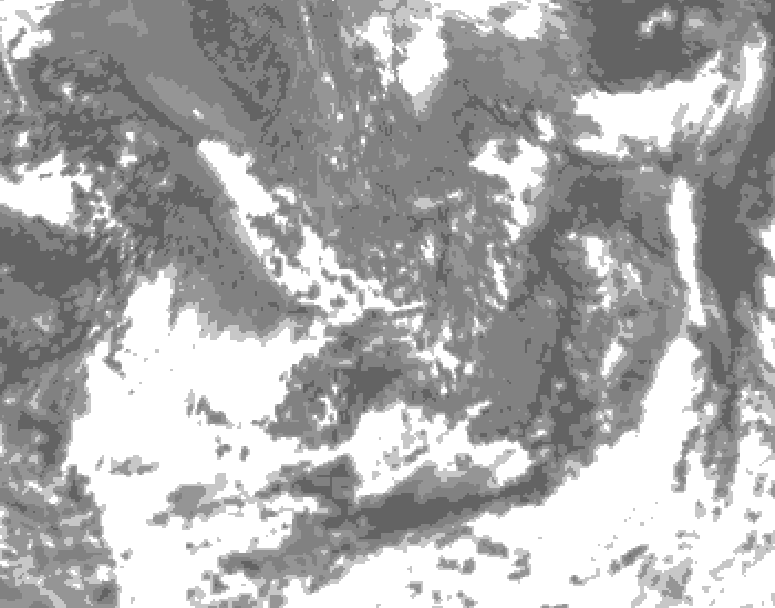 GDPS total cloud 120 hour forecast chart for Canada based on 2026/09/11 1200Z data