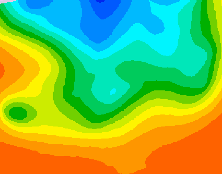 GDPS 500 millibar geopotential height 006 hour forecast chart for Canada based on 2026/09/12 0000Z data