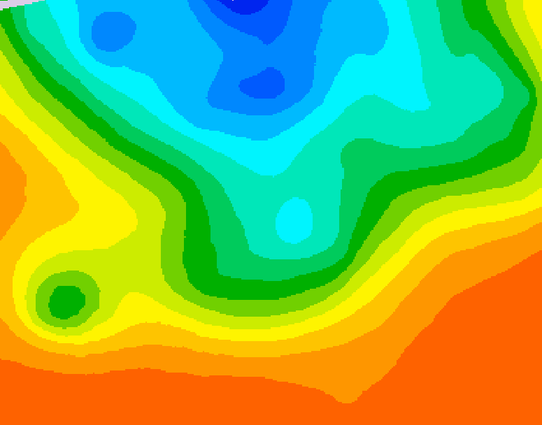 GDPS 500 millibar geopotential height 024 hour forecast chart for Canada based on 2026/09/12 0000Z data