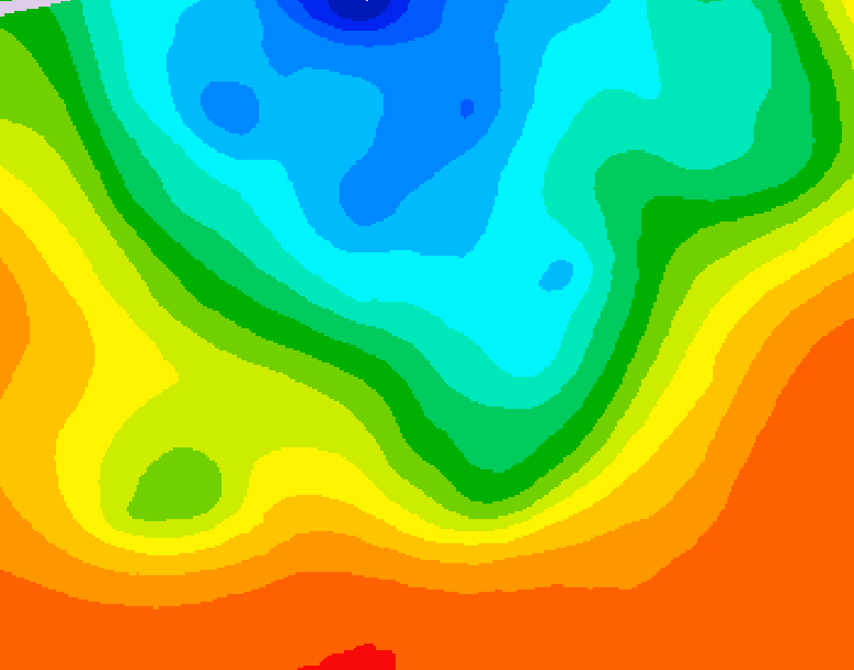 GDPS 500 millibar geopotential height 042 hour forecast chart for Canada based on 2026/09/12 0000Z data