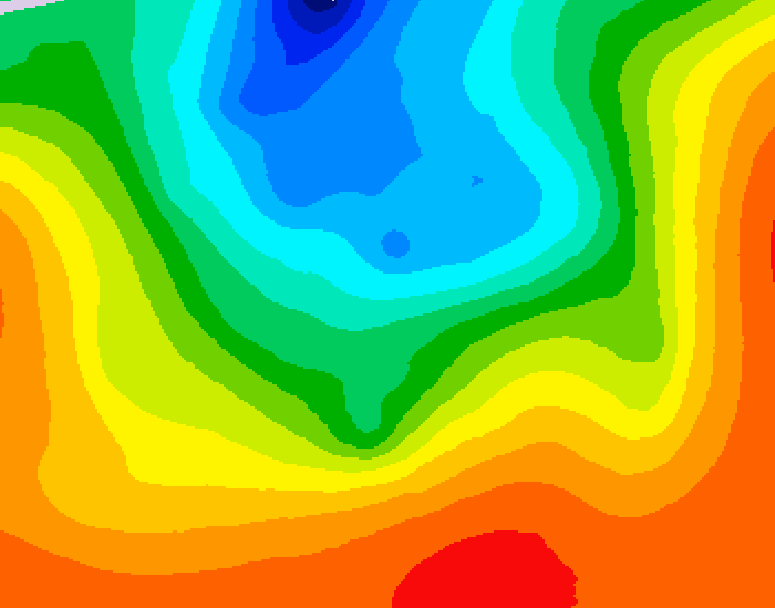 GDPS 500 millibar geopotential height 078 hour forecast chart for Canada based on 2026/09/12 0000Z data