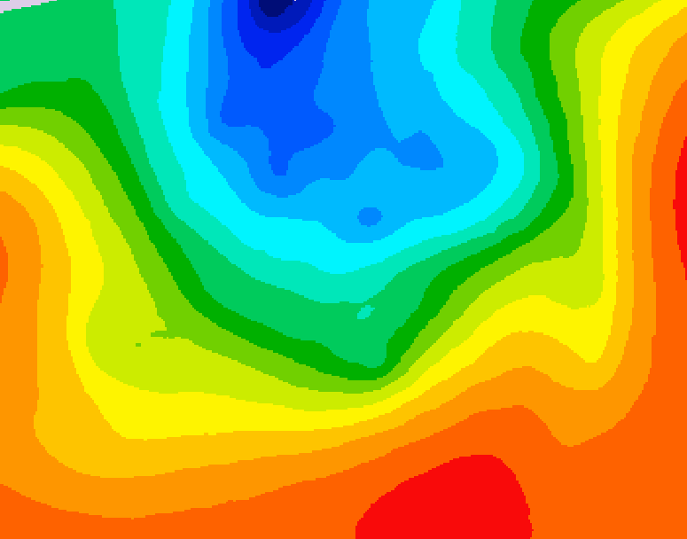 GDPS 500 millibar geopotential height 084 hour forecast chart for Canada based on 2026/09/12 0000Z data
