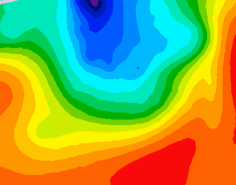 GDPS 500 millibar geopotential height 096 hour forecast chart for Canada based on 2026/09/12 0000Z data