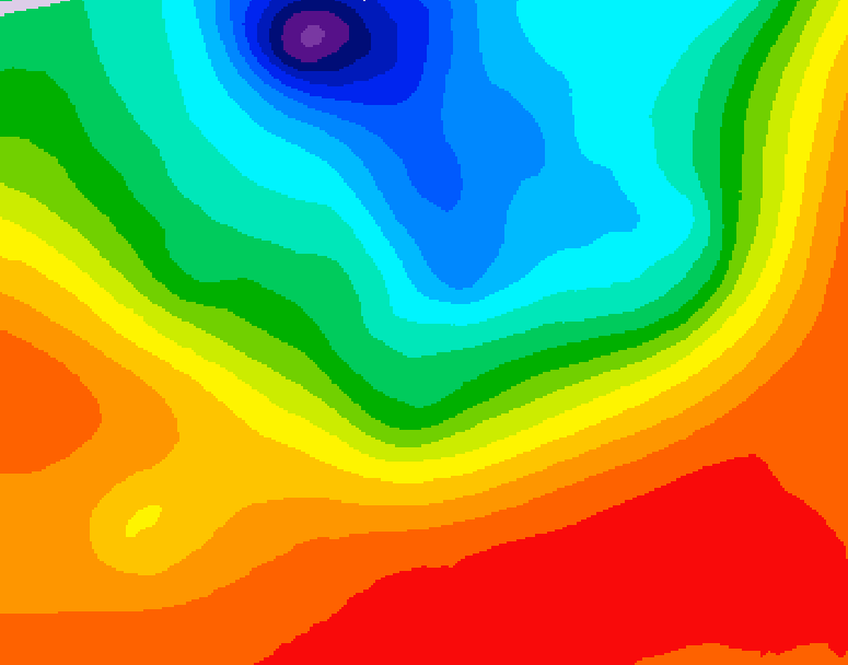 GDPS 500 millibar geopotential height 126 hour forecast chart for Canada based on 2026/09/12 0000Z data