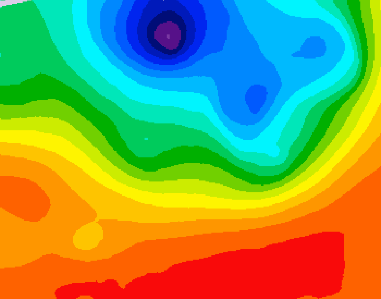 GDPS 500 millibar geopotential height 150 hour forecast chart for Canada based on 2026/09/12 0000Z data