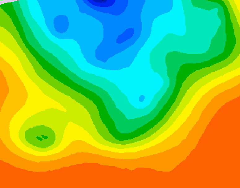 GDPS 500 millibar geopotential height 024 hour forecast chart for Canada based on 2026/09/12 1200Z data