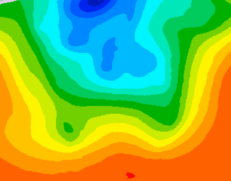 GDPS 500 millibar geopotential height 048 hour forecast chart for Canada based on 2026/09/12 1200Z data