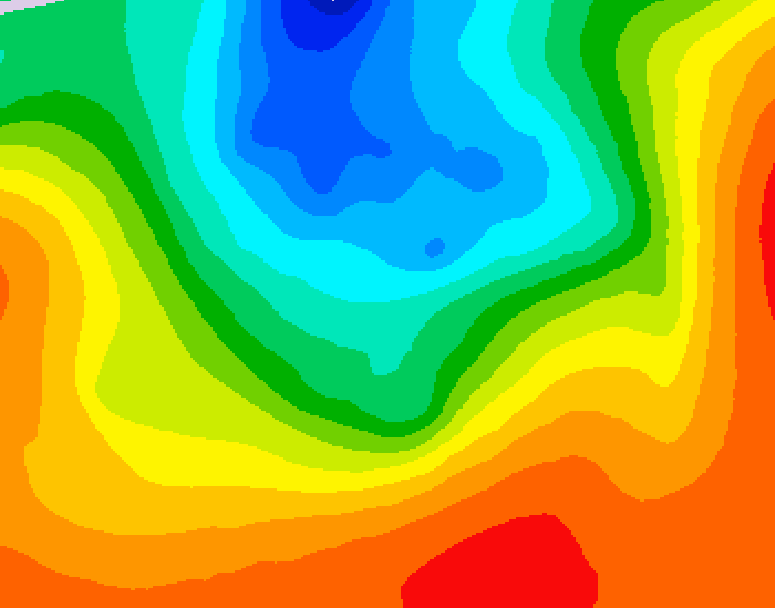 GDPS 500 millibar geopotential height 072 hour forecast chart for Canada based on 2026/09/12 1200Z data