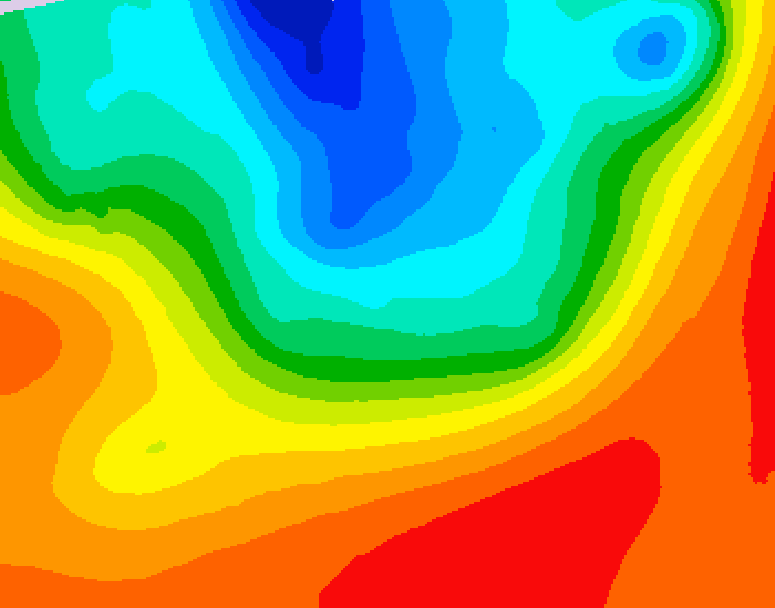 GDPS 500 millibar geopotential height 096 hour forecast chart for Canada based on 2026/09/12 1200Z data