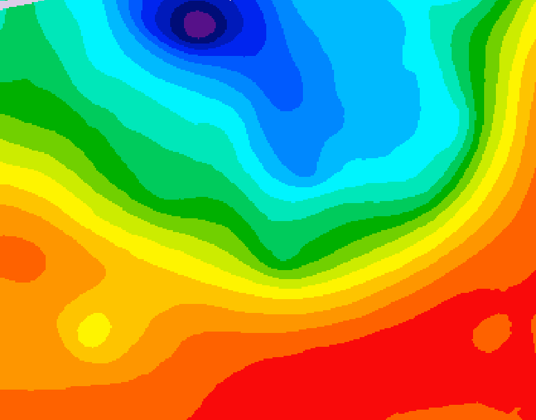 GDPS 500 millibar geopotential height 120 hour forecast chart for Canada based on 2026/09/12 1200Z data