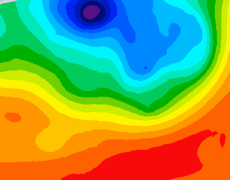 GDPS 500 millibar geopotential height 132 hour forecast chart for Canada based on 2026/09/12 1200Z data