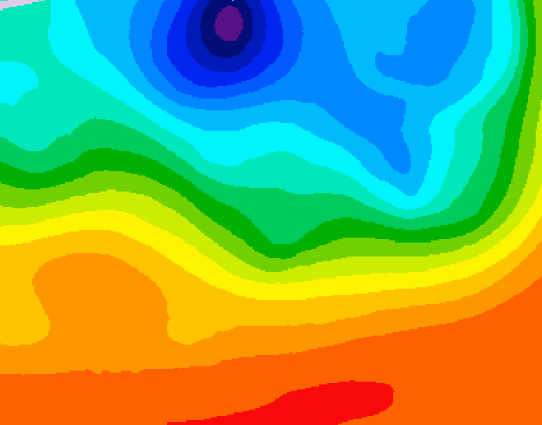 GDPS 500 millibar geopotential height 156 hour forecast chart for Canada based on 2026/09/12 1200Z data