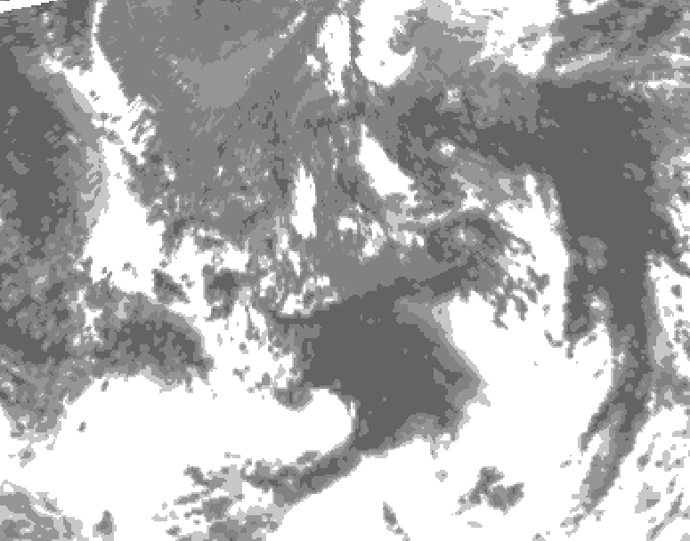 GDPS total cloud 078 hour forecast chart for Canada based on 2026/09/12 0000Z data