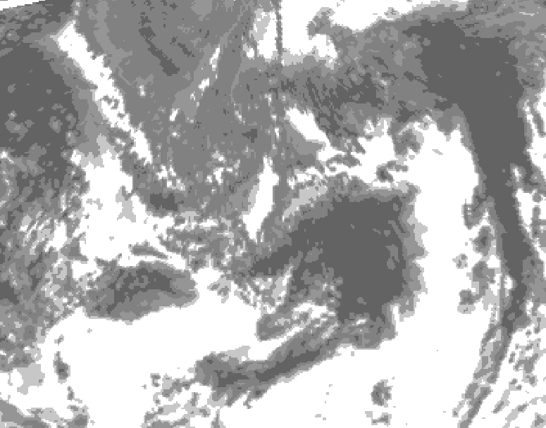 GDPS total cloud 090 hour forecast chart for Canada based on 2026/09/12 0000Z data