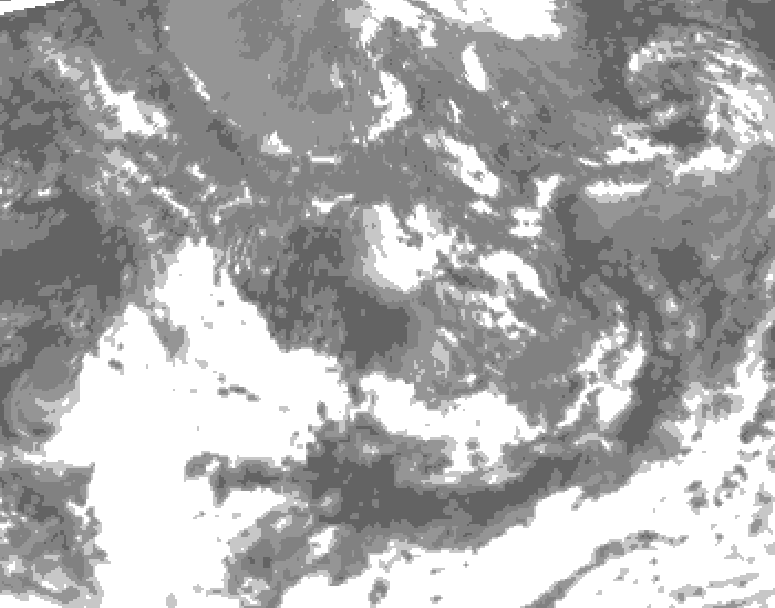 GDPS total cloud 156 hour forecast chart for Canada based on 2026/09/12 0000Z data