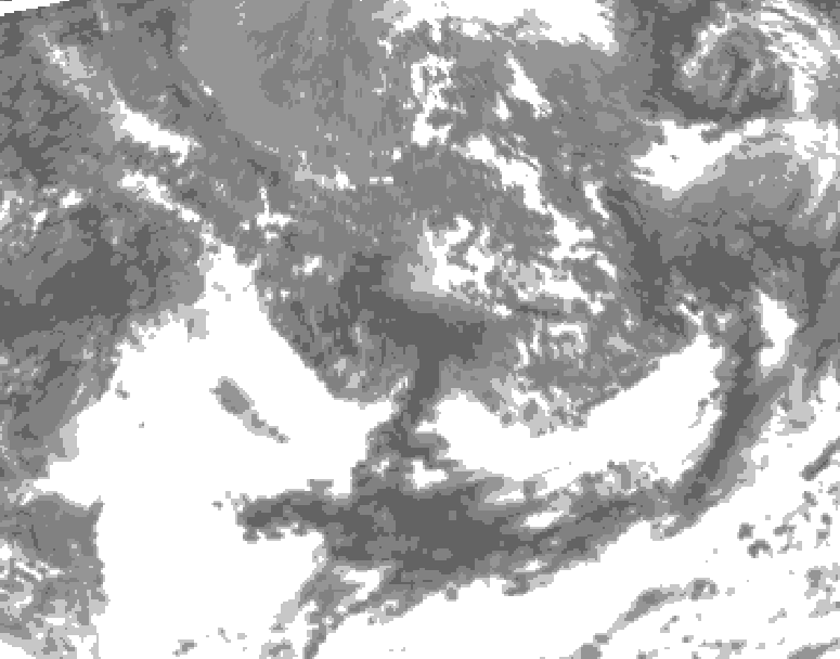 GDPS total cloud 162 hour forecast chart for Canada based on 2026/09/12 0000Z data