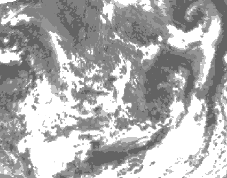 GDPS total cloud 096 hour forecast chart for Canada based on 2026/09/12 1200Z data