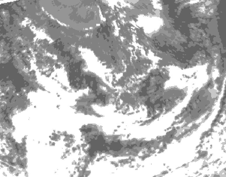 GDPS total cloud 132 hour forecast chart for Canada based on 2026/09/12 1200Z data