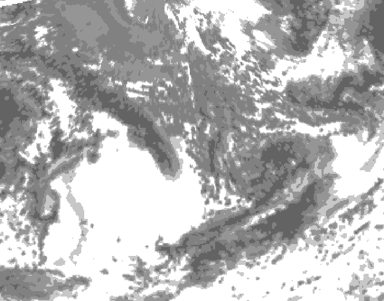 GDPS total cloud 180 hour forecast chart for Canada based on 2026/09/12 1200Z data