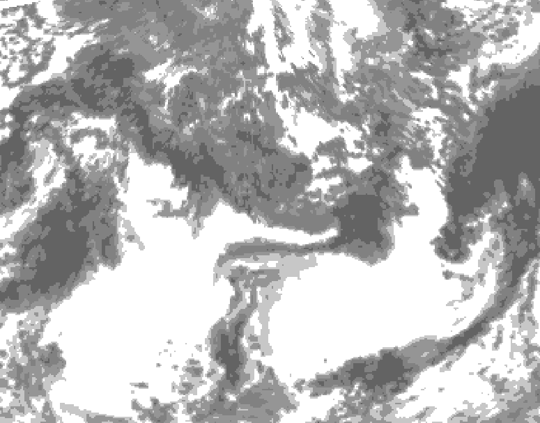 GDPS total cloud 228 hour forecast chart for Canada based on 2026/09/12 1200Z data