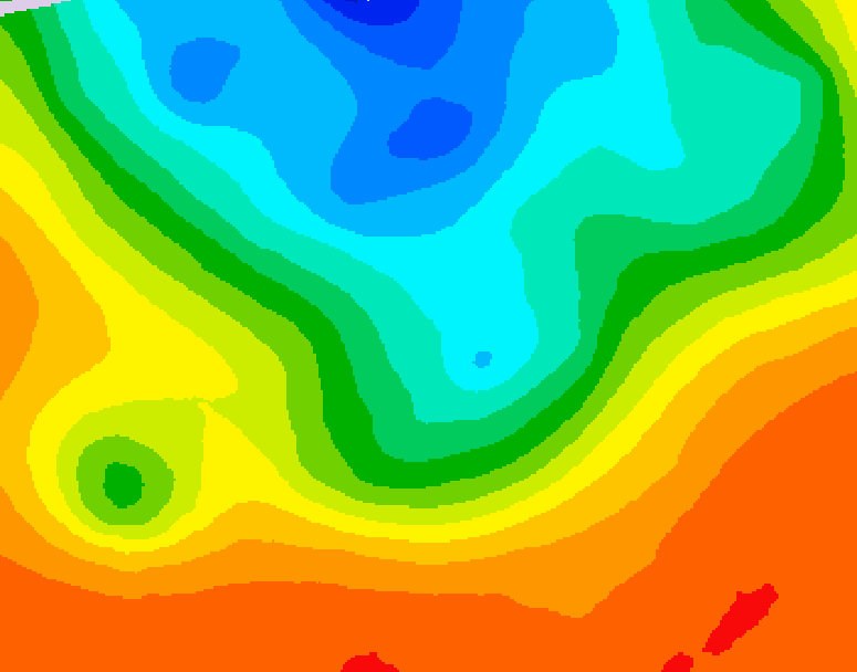 GDPS 500 millibar geopotential height 006 hour forecast chart for Canada based on 2026/09/13 0000Z data