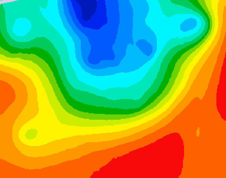 GDPS 500 millibar geopotential height 078 hour forecast chart for Canada based on 2026/09/13 0000Z data