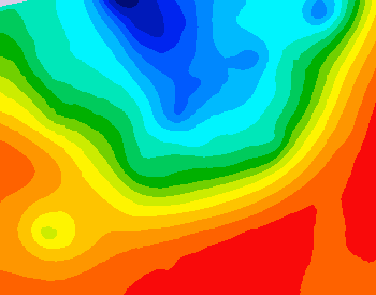GDPS 500 millibar geopotential height 090 hour forecast chart for Canada based on 2026/09/13 0000Z data