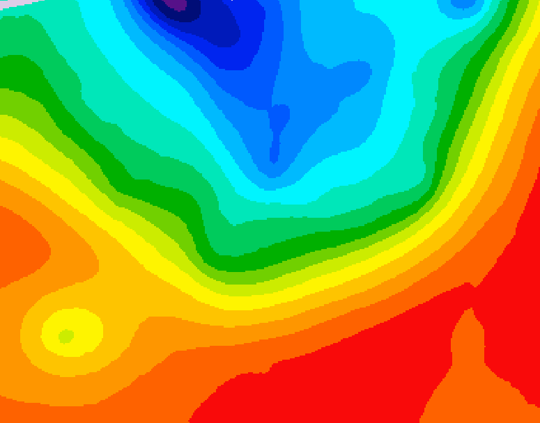 GDPS 500 millibar geopotential height 096 hour forecast chart for Canada based on 2026/09/13 0000Z data