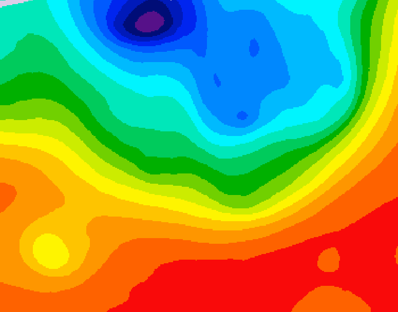 GDPS 500 millibar geopotential height 114 hour forecast chart for Canada based on 2026/09/13 0000Z data