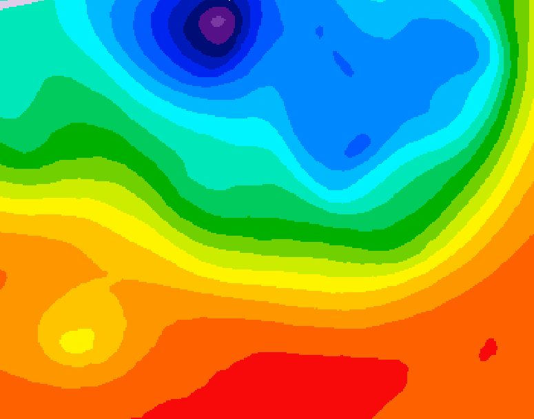 GDPS 500 millibar geopotential height 126 hour forecast chart for Canada based on 2026/09/13 0000Z data