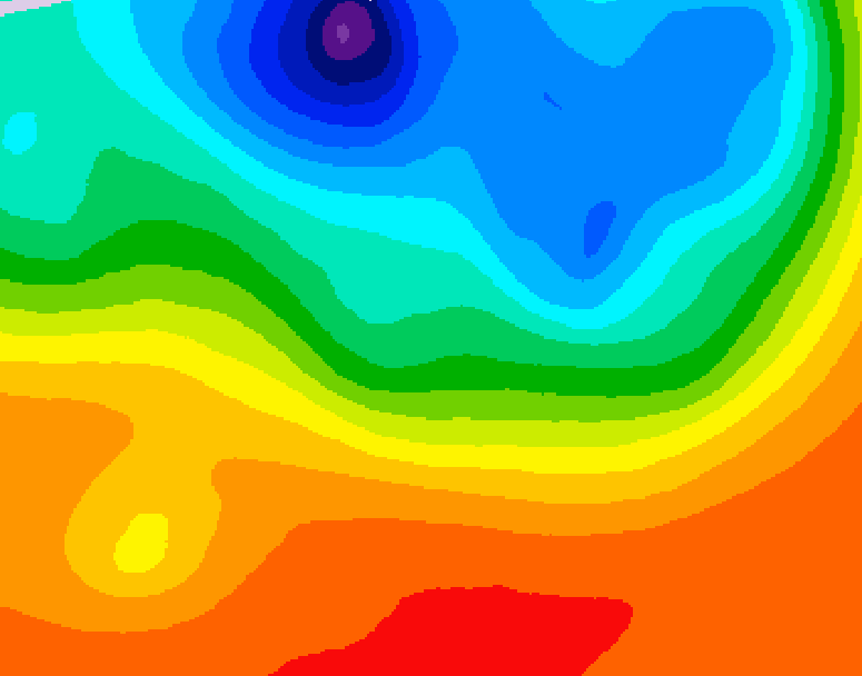 GDPS 500 millibar geopotential height 132 hour forecast chart for Canada based on 2026/09/13 0000Z data