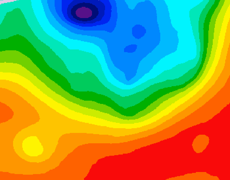 GDPS 500 millibar geopotential height 096 hour forecast chart for Canada based on 2026/09/13 1200Z data
