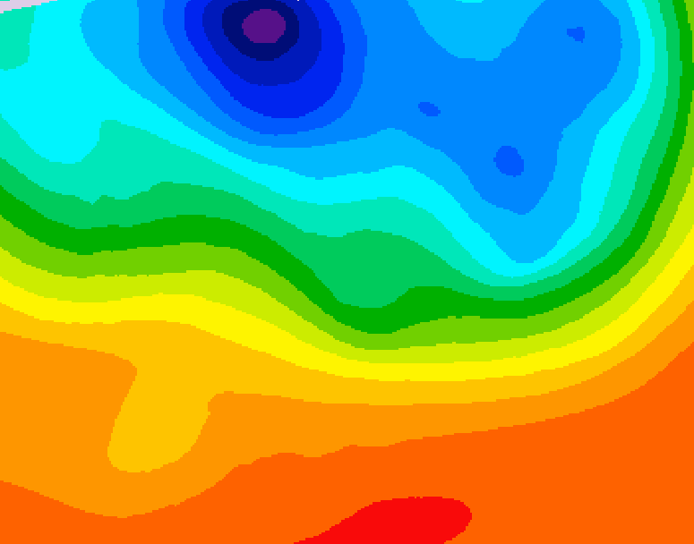 GDPS 500 millibar geopotential height 132 hour forecast chart for Canada based on 2026/09/13 1200Z data