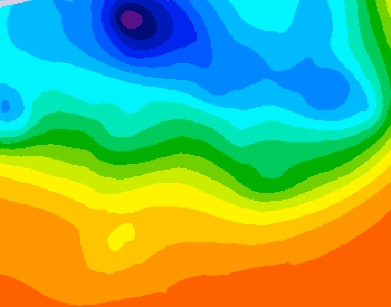 GDPS 500 millibar geopotential height 156 hour forecast chart for Canada based on 2026/09/13 1200Z data