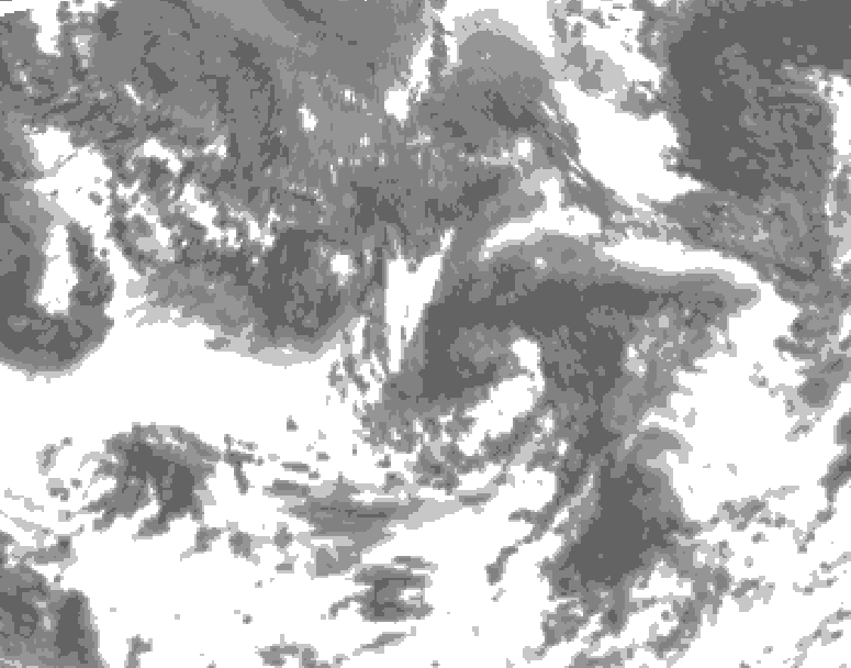 GDPS total cloud 006 hour forecast chart for Canada based on 2026/09/13 0000Z data