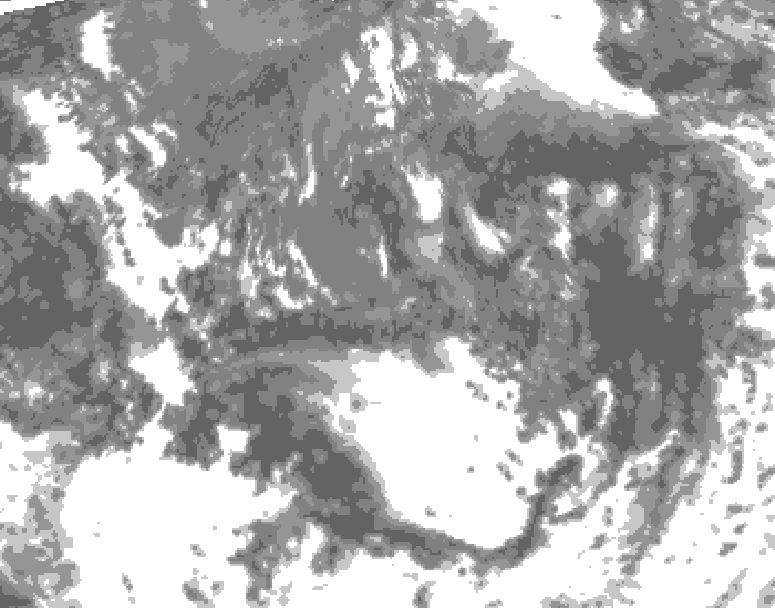 GDPS total cloud 036 hour forecast chart for Canada based on 2026/09/13 0000Z data
