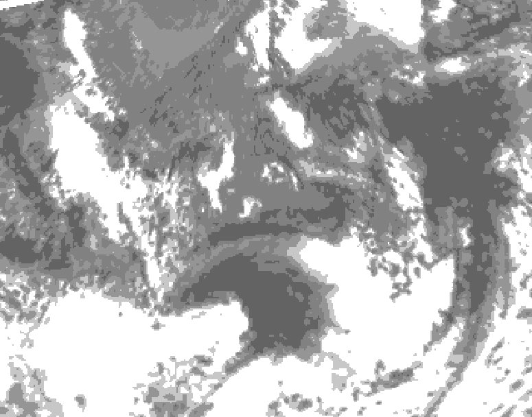 GDPS total cloud 048 hour forecast chart for Canada based on 2026/09/13 0000Z data