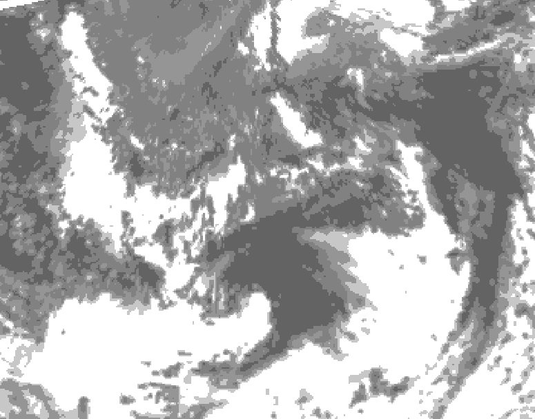 GDPS total cloud 054 hour forecast chart for Canada based on 2026/09/13 0000Z data