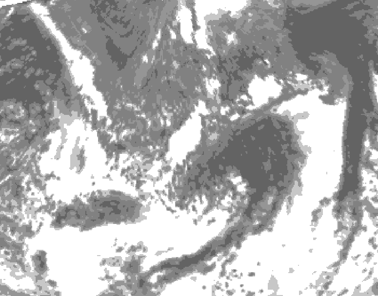 GDPS total cloud 072 hour forecast chart for Canada based on 2026/09/13 0000Z data